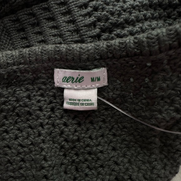 SOLD - green crotchet halter tie top - Picture 3 of 3